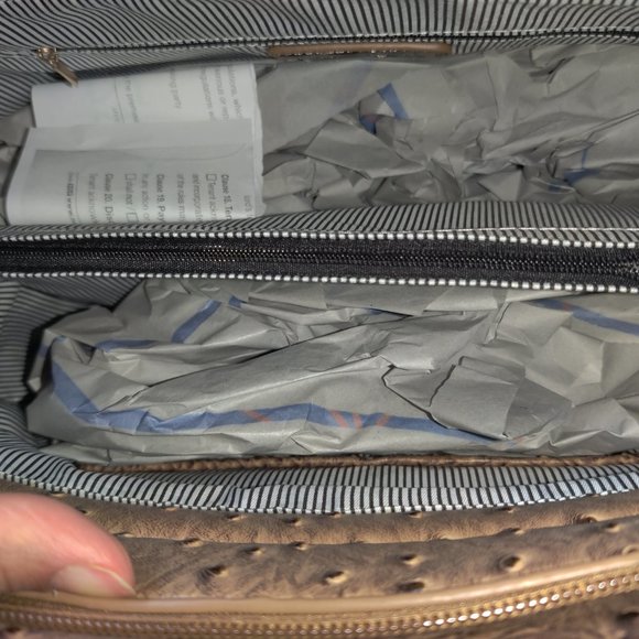 Brand new croc-embossed women's handbag and wallet set - Picture 3 of 6